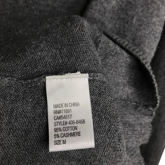 Bailey 44 Sweater Womens Size M 409-B458 Charcoal Gray Gemstone Collar Crewneck - Picture 8 of 9